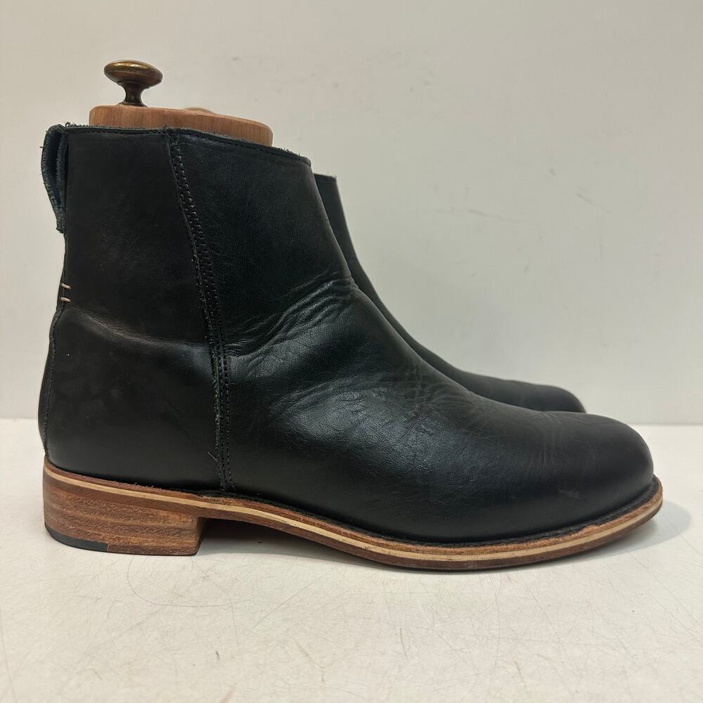EUC Rancourt & Co. x Helm Pablo Boot Zipper Moto Ankle Made in Maine USA 9 D